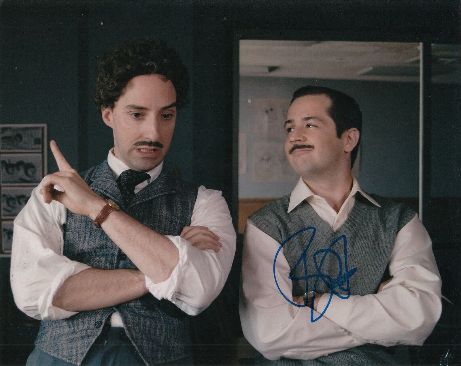 TONY HALE signed (DRUNK HISTORY) 8X10 Photo Poster painting *Buster Keaton* autographed W/COA