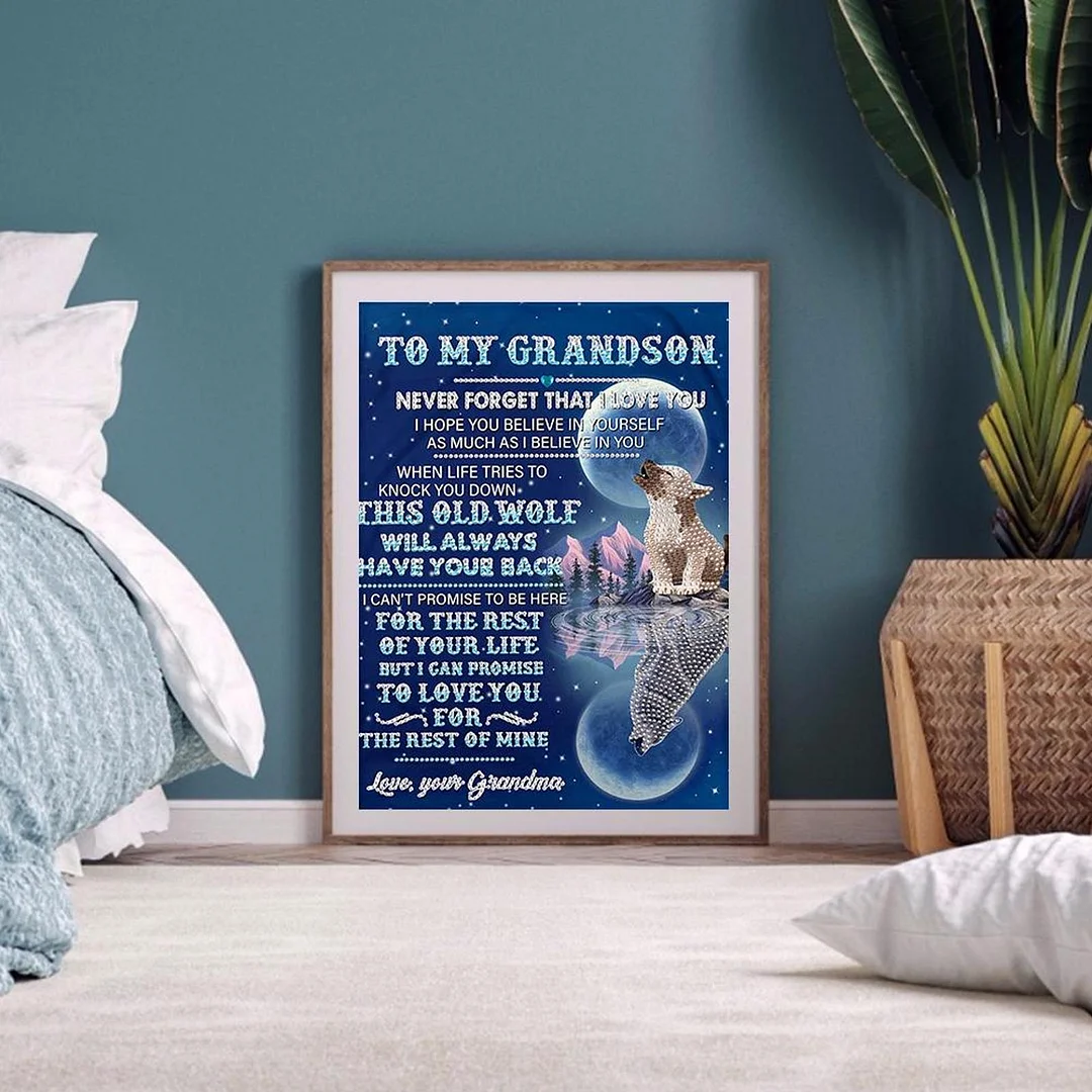 Diamond Painting 5D DIY Full Special Shape Drill English Letters Poster Kit