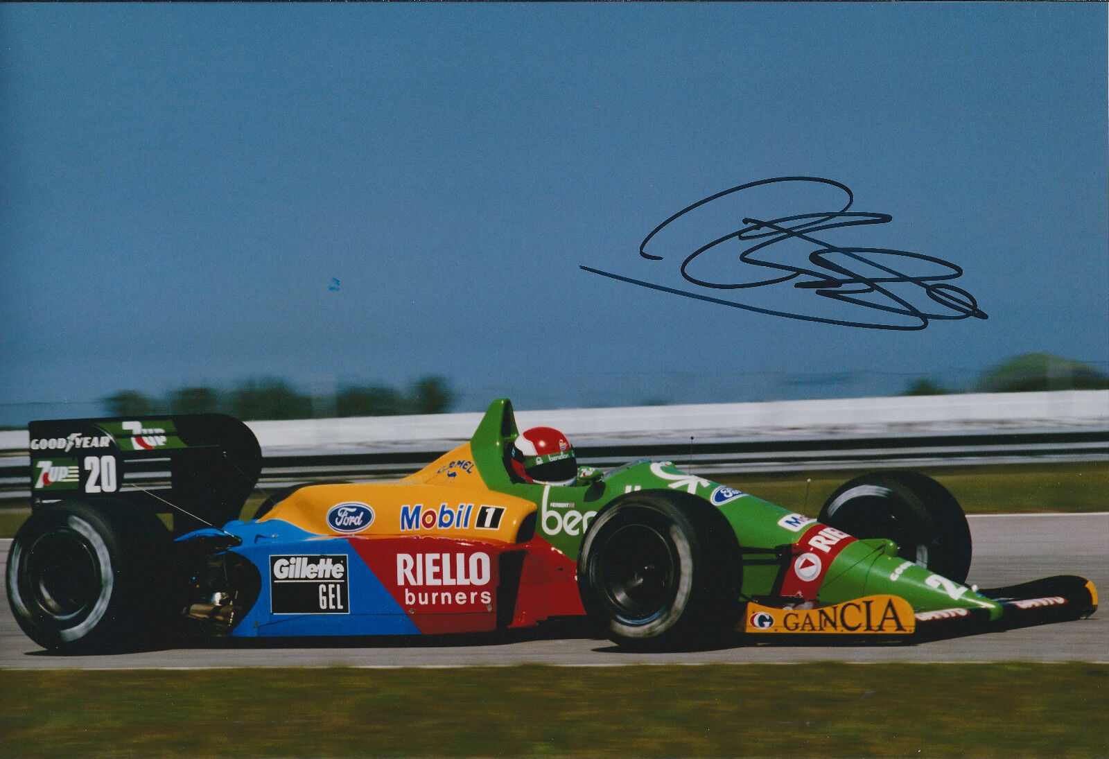 Johnny HERBERT SIGNED Autograph Photo Poster painting AFTAL COA Benetton Formula 1 Grand Prix F1