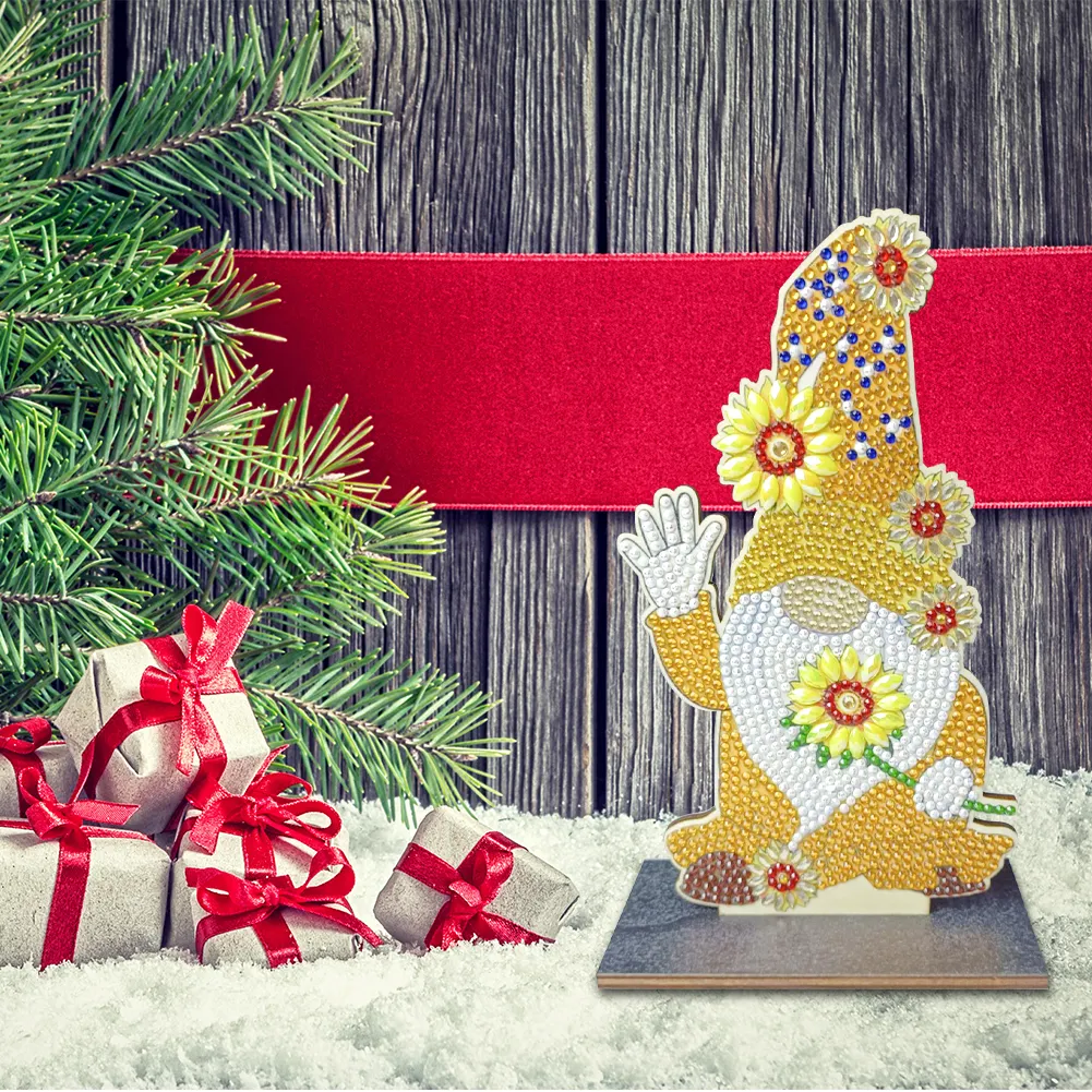Christmas Diamond Art Ornaments Rhinestones Single-Sided for Kids Gifts