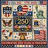 Usa 250Th Anniversary-18CT Stamped Cross Stitch 50*50cm tapestrymarket