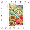Dragonfly Sunflower Verse Diamond Painting Kits for Adults Beginners 30x40cm