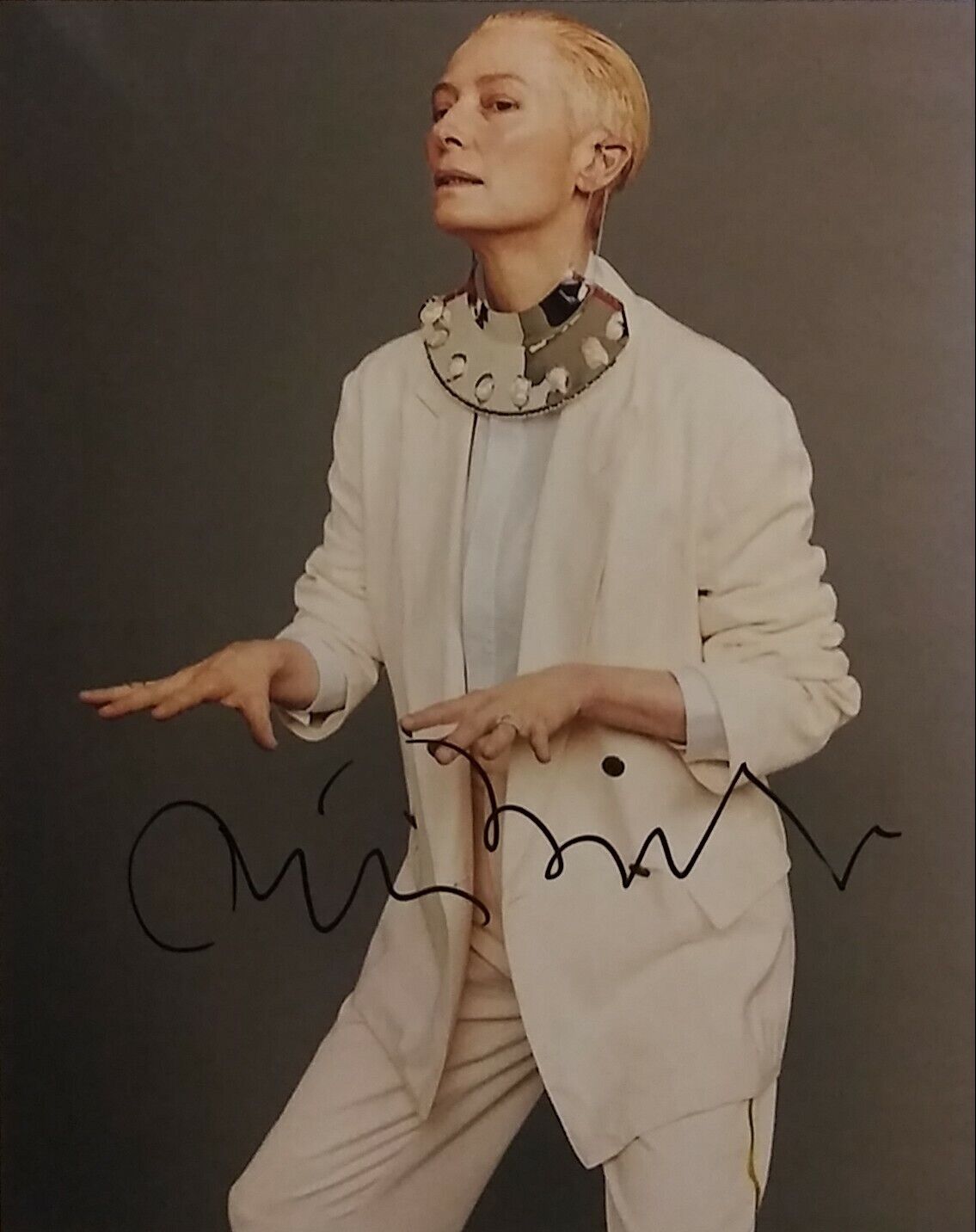 Tilda Swinton signed 8 x 10