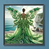 Engelsflügel Mädchen - speziell geformtes Diamond Painting - 30*30cm