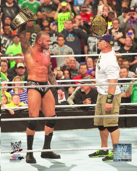 WWE RANDY ORTON AND JOHN CENA OFFICIAL LICENSED 8X10 Photo Poster paintingFILE Photo Poster painting 5