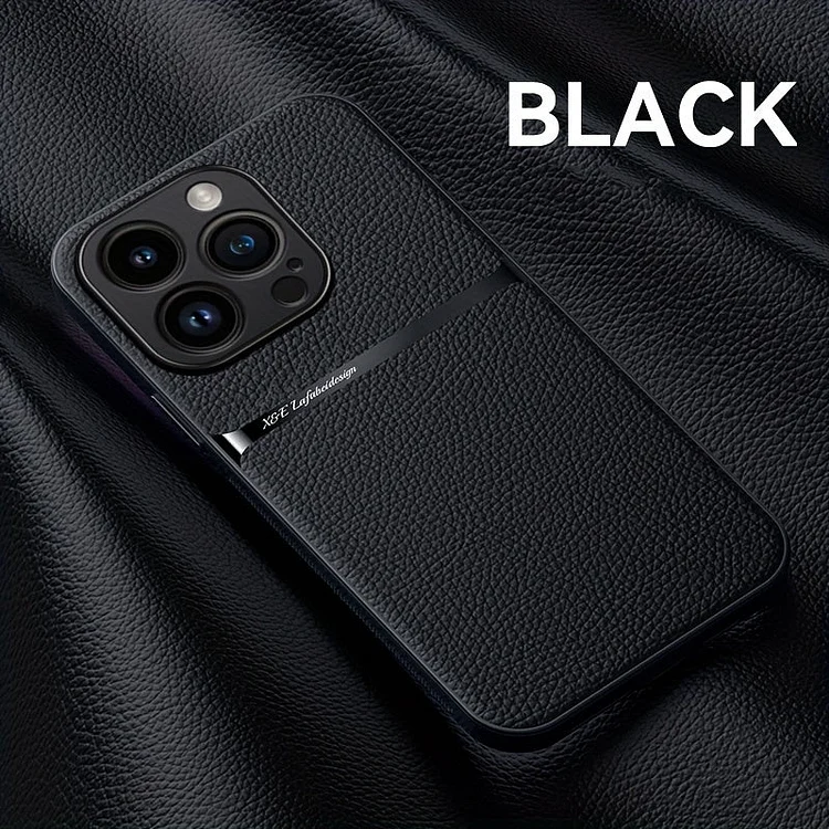 Luxury Leather Magnetic Wireless Charging Case