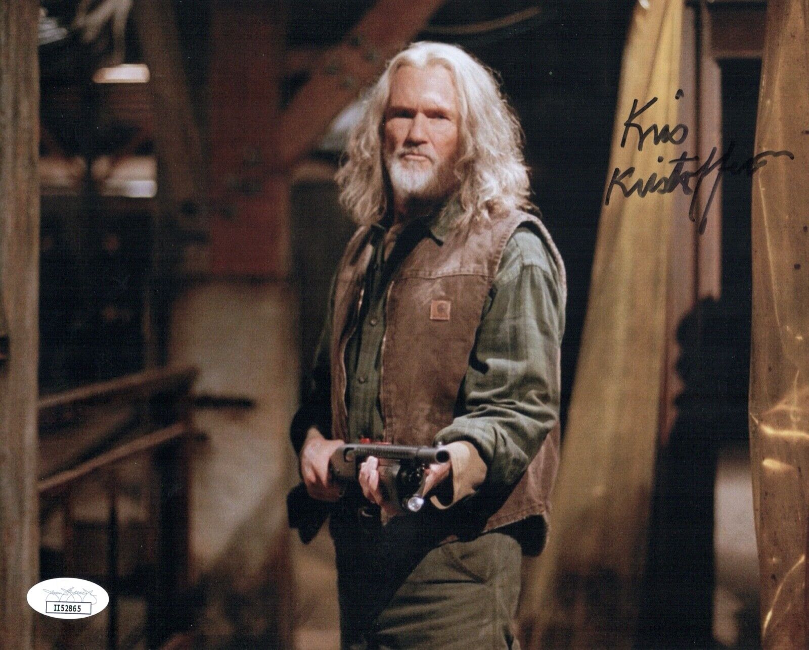 KRIS KRISTOFFERSON Signed 8x10 Photo Poster painting BLADE Country Legend Autograph JSA COA