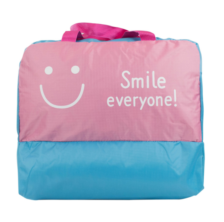 Women's Large Portable Cosmetic Organizer Bag (Smiley)