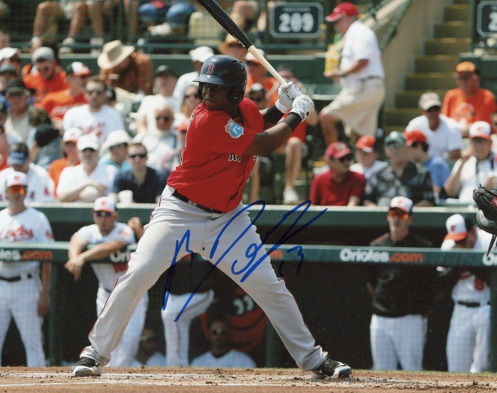 Rafael Devers Autographed Signed 8x10 Photo Poster painting ( Red Sox ) REPRINT