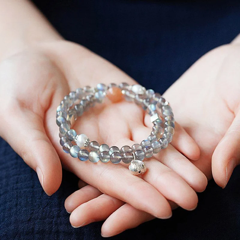 Natural Moonstone Love Healing Charm Bracelet
