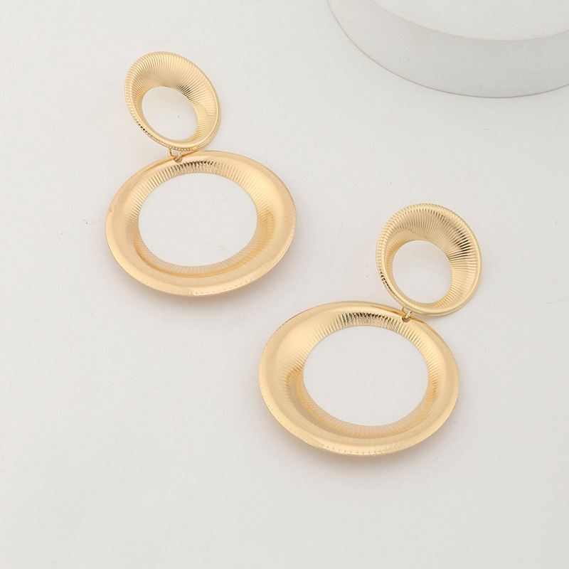Retro Metal Water Drop-Shaped Gourd Earrings