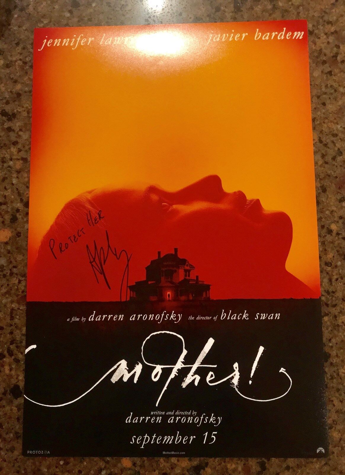 * DARREN ARONOFSKY * Signed 12x18 Photo Poster painting poster * MOTHER * 1