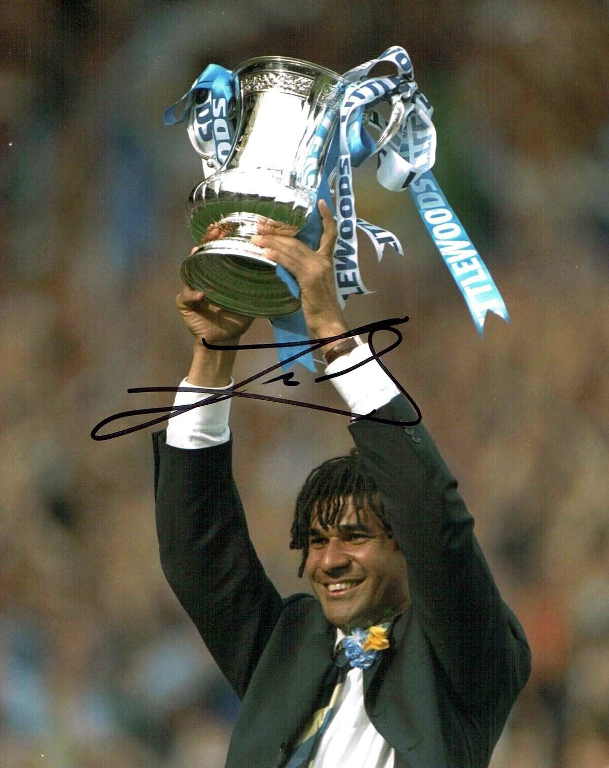 Ruud GULLIT Signed Autograph 10x8 Photo Poster painting AFTAL COA Chelsea Legend Dutch Football