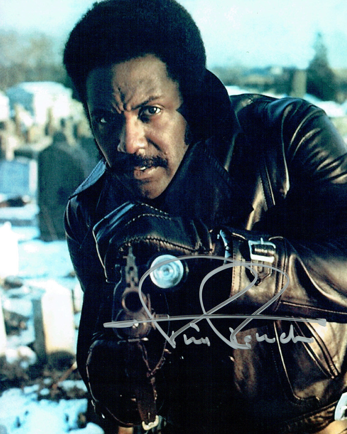 Richard ROUNDTREE SIGNED Autograph 10x8 Photo Poster painting AFTAL COA Detective John SHAFT