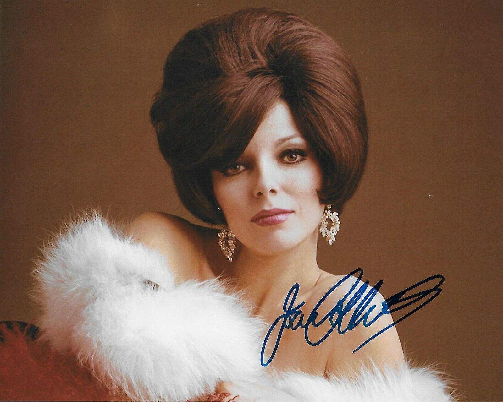 Joan Collins Original Autographed 8X10 Photo Poster painting #43 signed @Hollywood Show -Dynasty