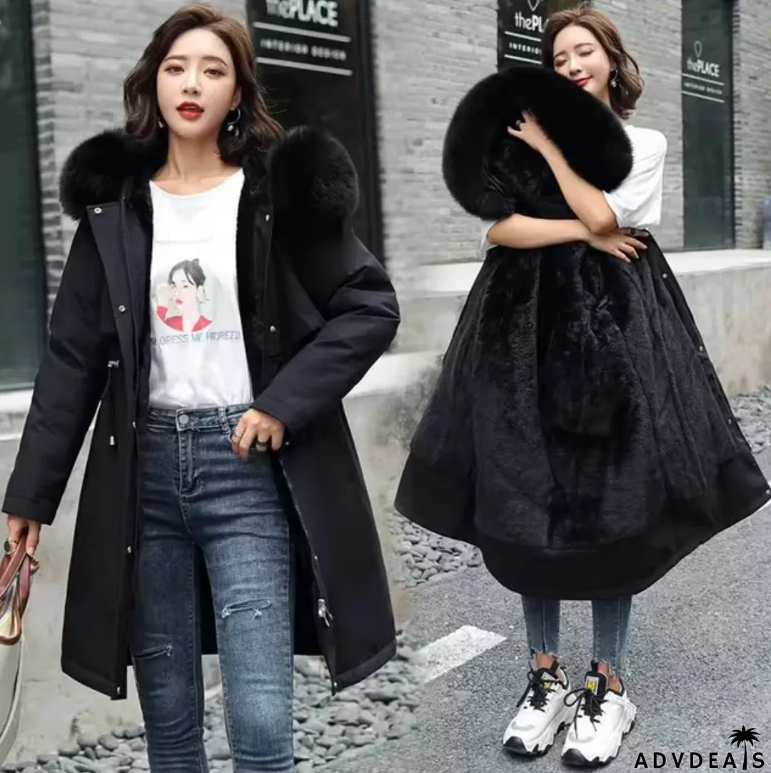 Long wool coat with hood