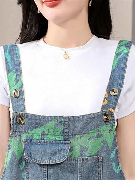 Women Half Sleeve V-neck Solid Color Dress