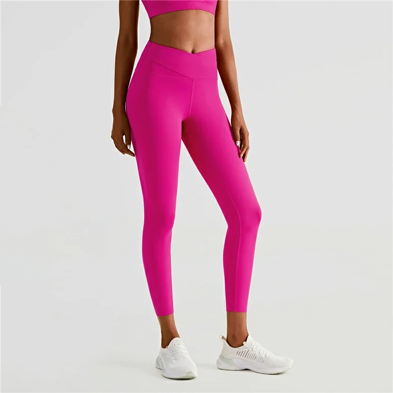 Her gym clothing high waisted thick band leggings high quality