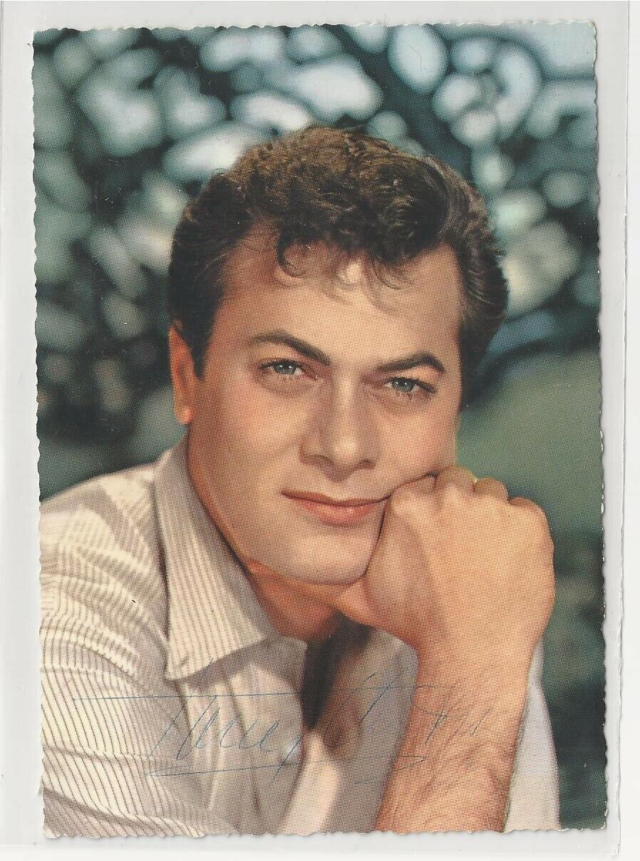 Tony Curtis signed Photo Poster painting