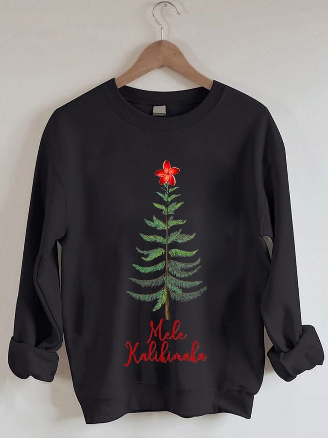 🔥Buy 2 Get 5% Off🔥Women's Christmas Tree Print Sweatshirt