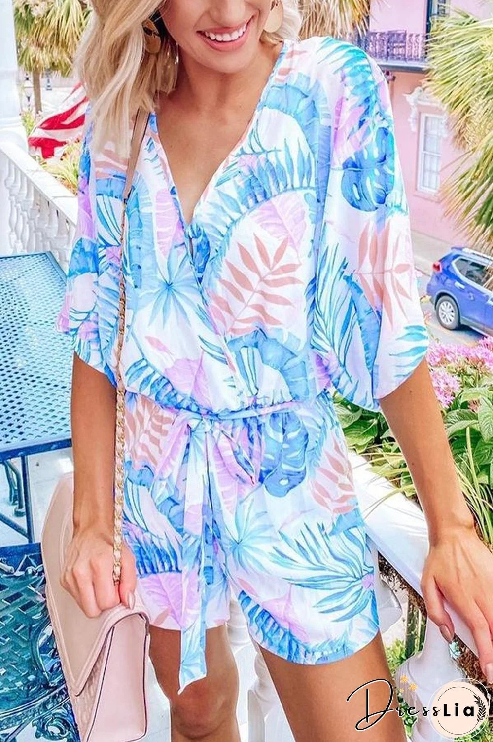 Meet Me In The Tropics Kimono Romper