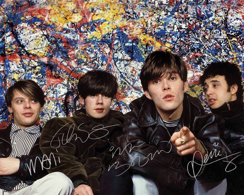 The Stone Roses Autograph Signed Photo Poster painting Print