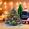 Neon Christmas Tree Diamond Dot Painting Ornament DIY Double Sided Acrylic