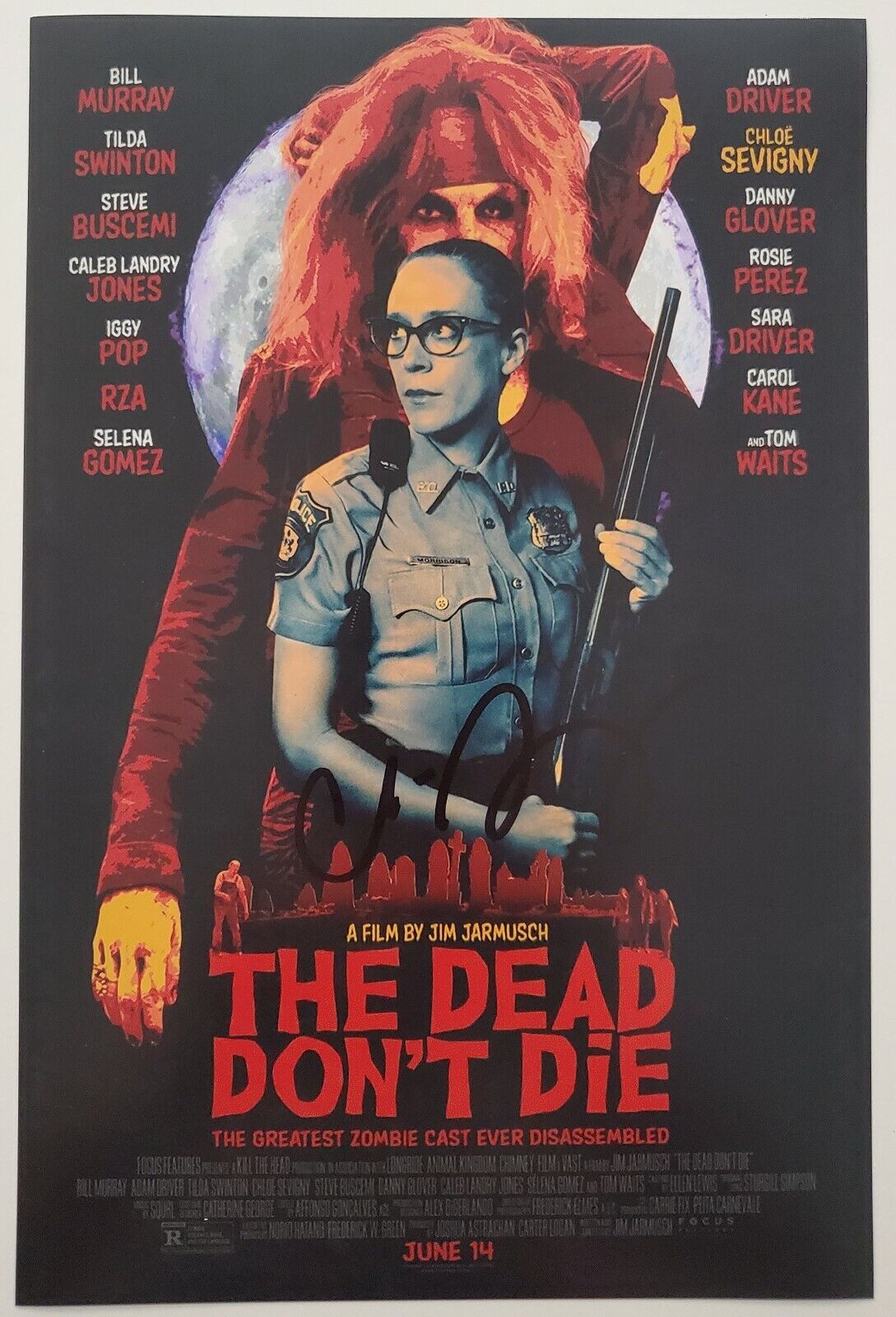 Chloe Sevigny Signed 8x12 Photo Poster painting The Dead Don't Die Poster AHS Kids Lizzie RAD