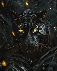 Golden Gaze - Diamond Painting