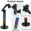 Smart Desk Lamp, RGB Color Sunset Light And Ambient Light,Rotatable And Adjustable, Music Sync, Voice And Remote And APP Control, Works With Alexa And Google Assistant, Suitable For Desk And Living Room Work Reading Lamp Bedside Night Lig
