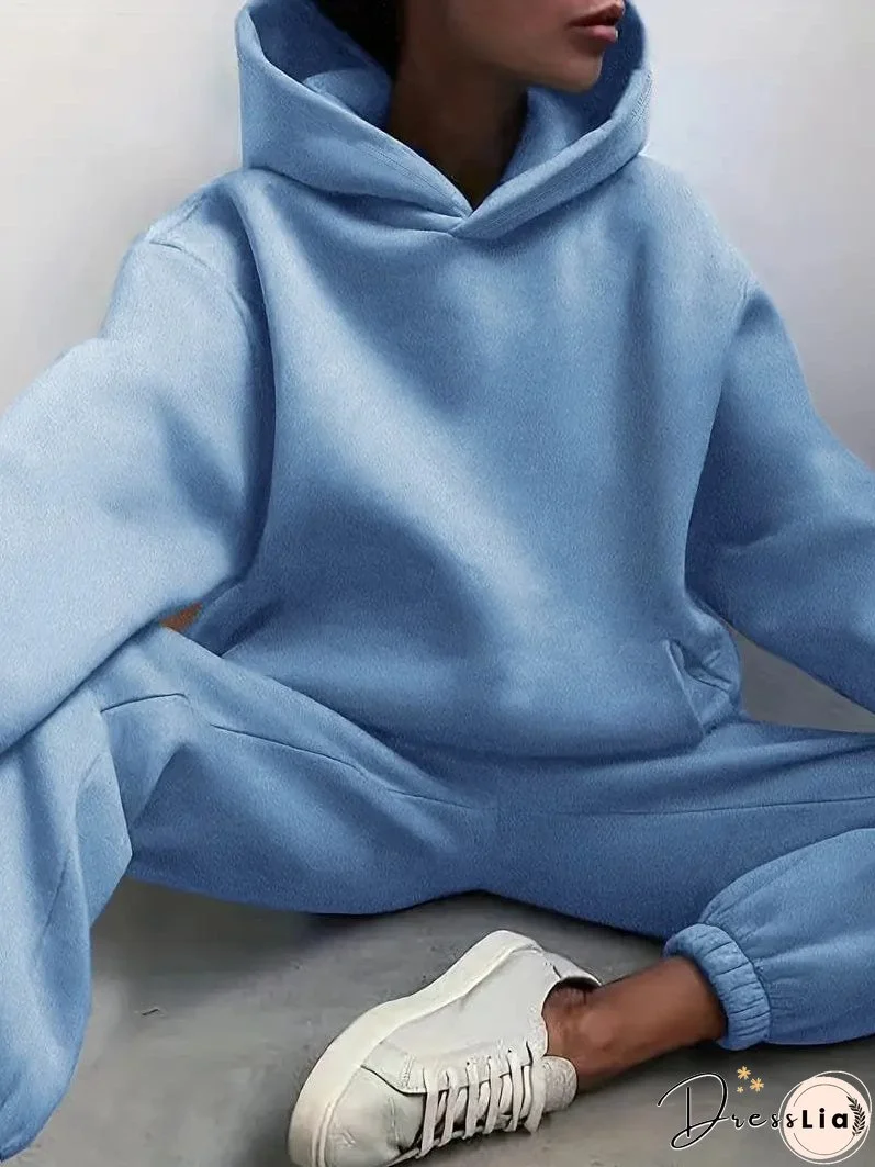 Hooded Sweatshirt and Jogger Pants Set