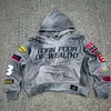Street hole gradient born poor die wealthy hoodie