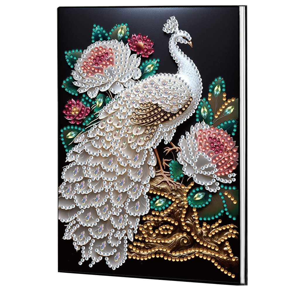Special Shaped Peacock Diamond Painting Journal Notebook Diary Book for Adults