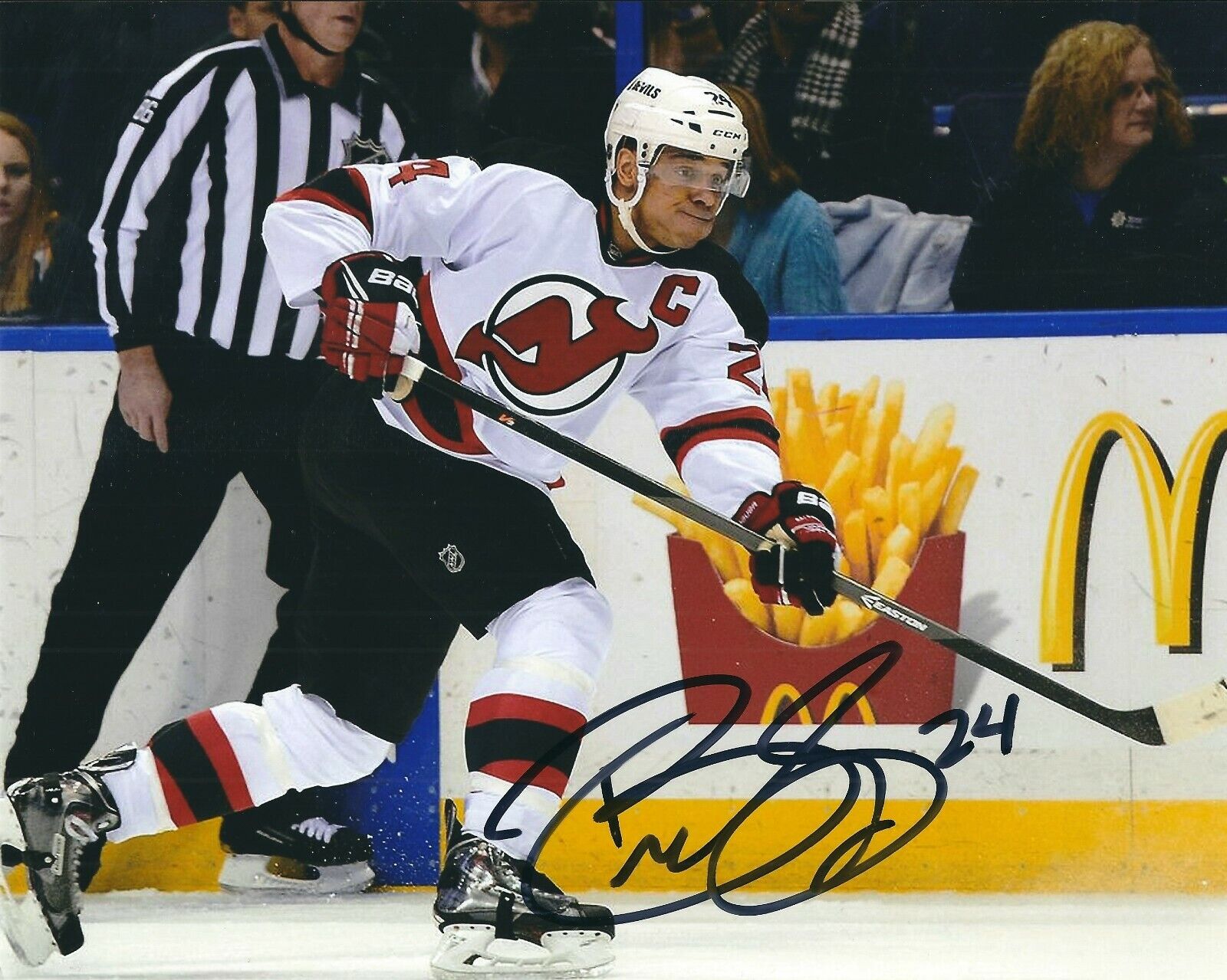 Signed 8x10 BRYCE SALVADOR New Jersey Devils Autographed Photo Poster painting - COA