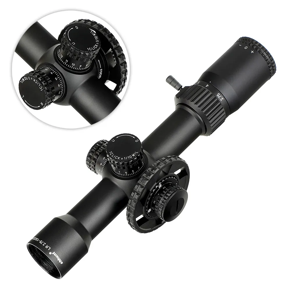 ohhunt&reg; LR 2.75-15X32 SFIR Scope,Side Parallax,Glass Etched Reticle,Red Illumination,Turrets Lock