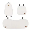Cream White Cartoon Bear Car Cushion Ice Honeycomb Seat Cushion