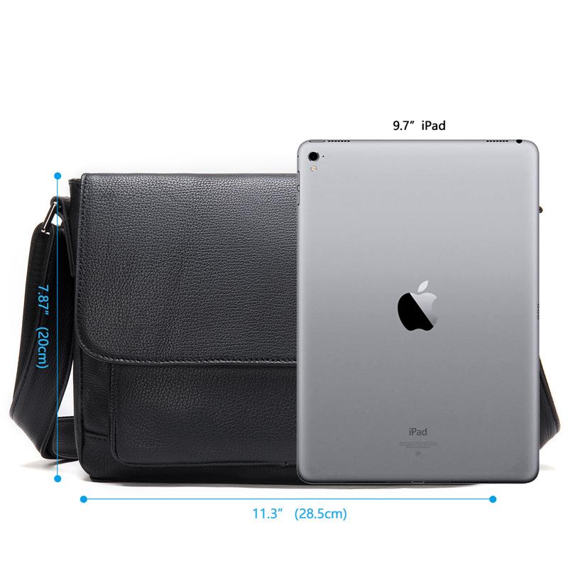 Mens Hipster Messenger Bags Plain Casual Leather Shoulder Bags