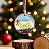Ohio vs Michigan Rivalry Ornament