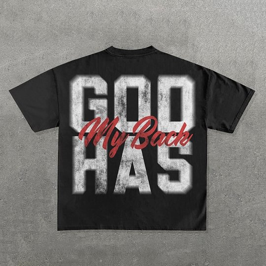 Sopula God Has My Back Graphic Cotton T-Shirt - SOPULA