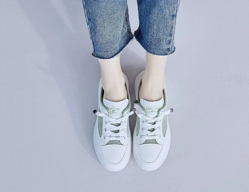 Baotou half slippers women's outer wear fashion 2021 new summer women's shoes mesh breathable white shoes Korean shoes women