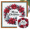 Christmas Wreath-18CT Stamped Cross Stitch 30*30cm/11.81*11.81in