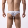 Men's Low Rise Solid Color Flash Bikini Fashion Sexy Thong