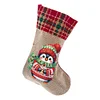 Linen Diamond Painting Christmas Socks 5D Rhinestone Xmas Socks for Kid Gift