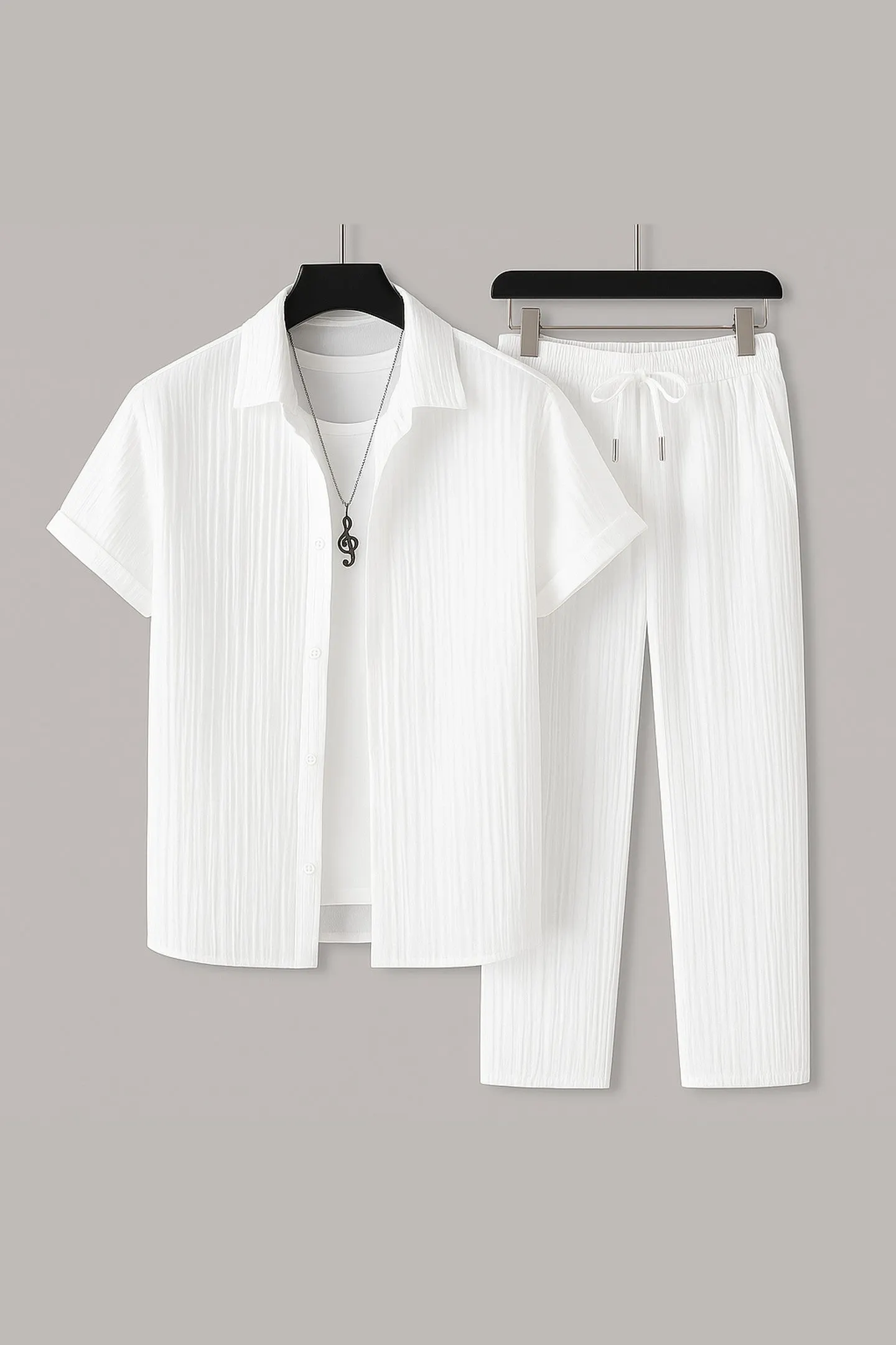 Men's Linen Blend Two-Piece Set &ndash; Relaxed Summer Co-Ord