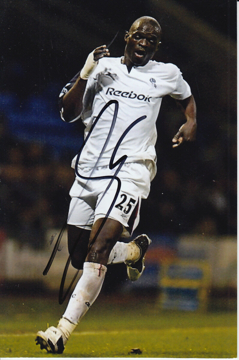 BOLTON WANDERERS HAND SIGNED ABDOULAYE FAYE 6X4 Photo Poster painting 1.