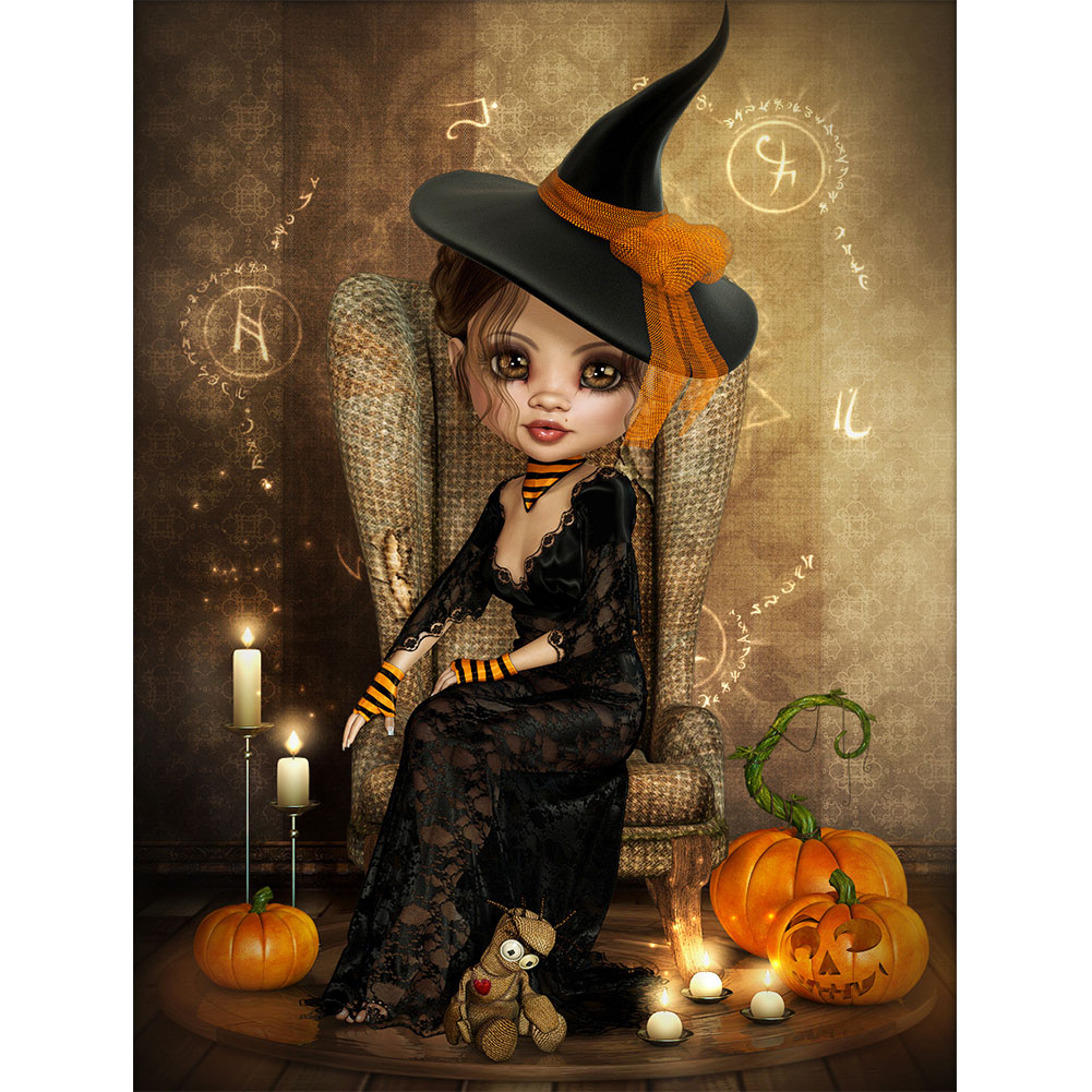 

Halloween Fairy Girl - Round Drill Diamond Painting - 30*40CM, 07, 501 Original