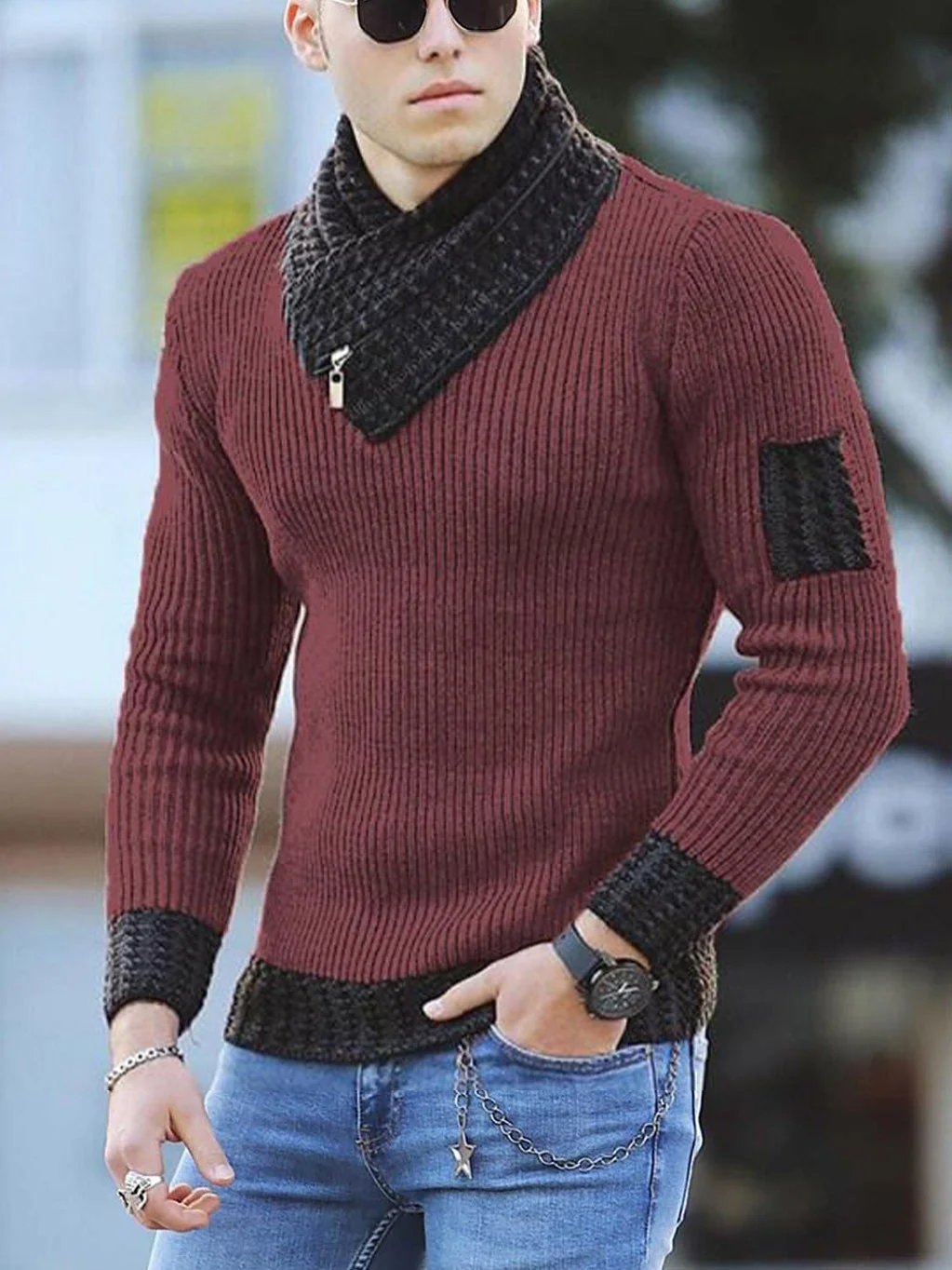 Men's Casual Slim Sweater
