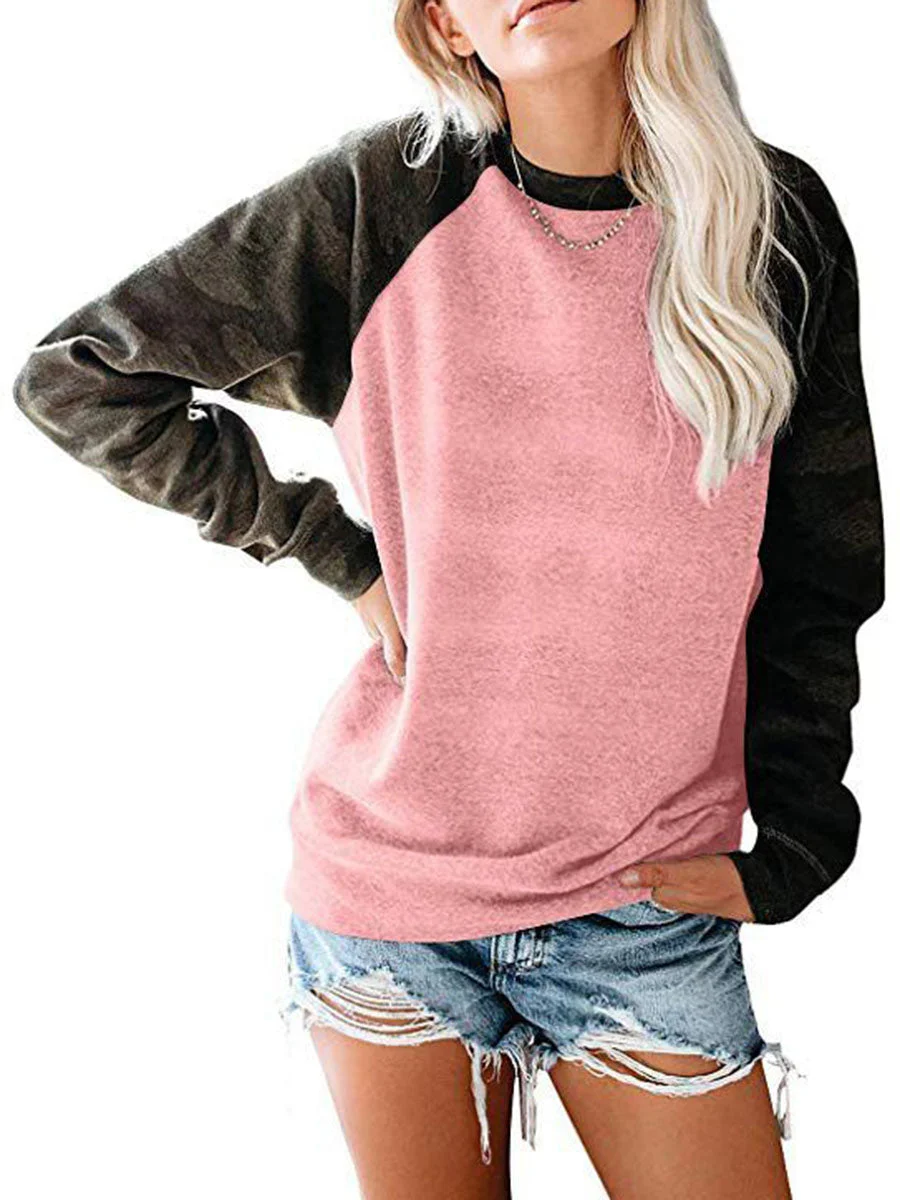 Round Neck Long Sleeves Sweatshirt