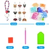 9pcs DIY Cartoon Dog Diamond Painting Double-Sided Keychains