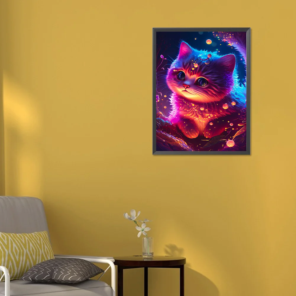 Diamond Painting - Full Round Drill - Cat(Canvas|30*40cm)